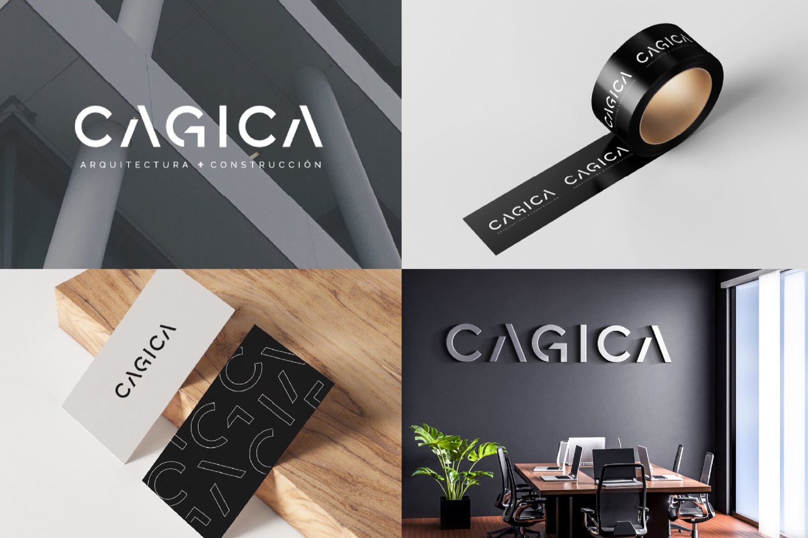CAGICA architecture and construction brand collage