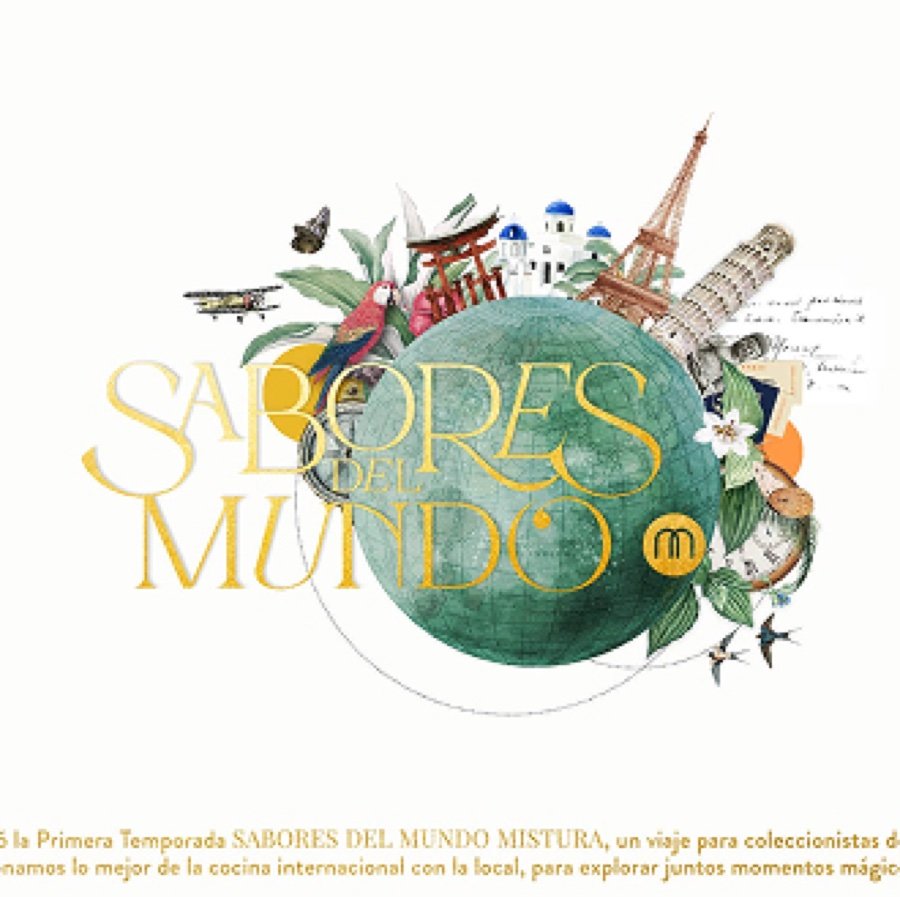 Sabores del Mundo seasonal campaign illustration for Mistura