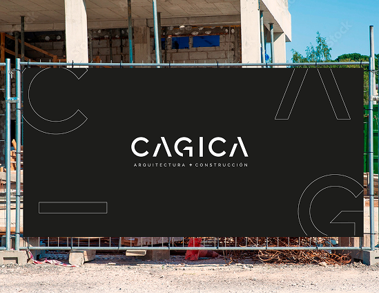 CAGICA construction site banner