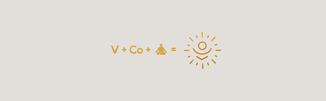 Tu Voz Consciente brand formula graphic combining a voice, a body, and a lotus into a sun